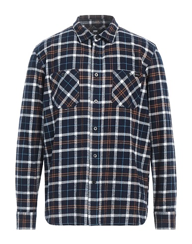 EDWIN Checked shirt Midnight blue 100% Cotton