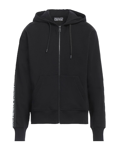 VERSACE JEANS COUTURE Sweatshirt NERO 100% Cotton, Elastane