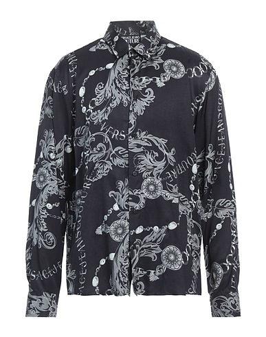 VERSACE JEANS COUTURE Patterned shirt Black 100% Viscose