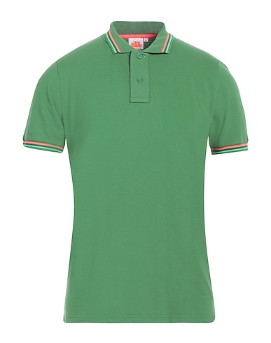 SUNDEK Polo shirt Green 92% Cotton, 8% Elastane