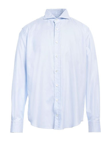 DU4 Kariertes Hemd Himmelblau 100% Baumwolle