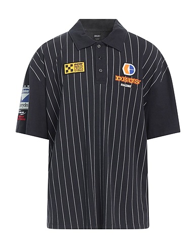 DEUS EX MACHINA Polo shirt Black 100% Recycled cotton