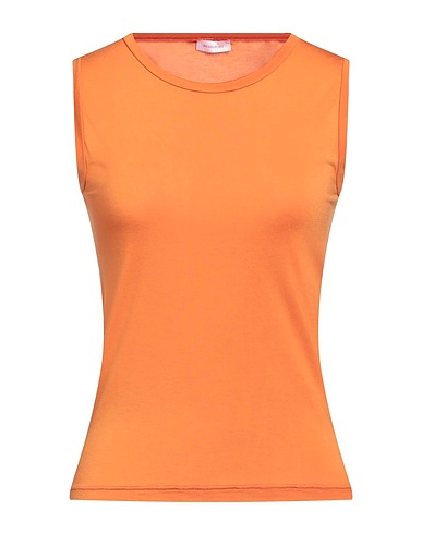 ROSSOPURO Basic T-Shirt Orange 80% Modal, 20% Polyamid
