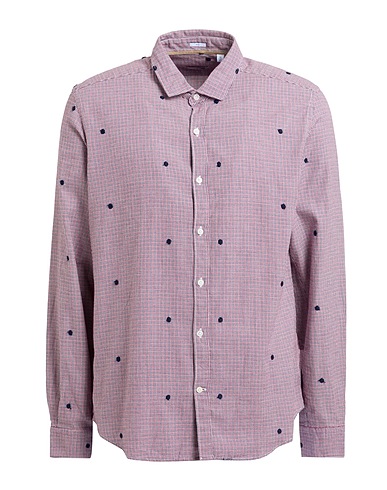 S.S.N.Y. Camicia fantasia Rosso 100% Cotone