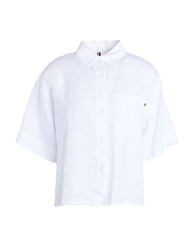 TOMMY HILFIGER Linen shirt White 100% Linen