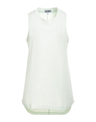 MONIQUEVANHEIST Tank top Light green 100% Cotton