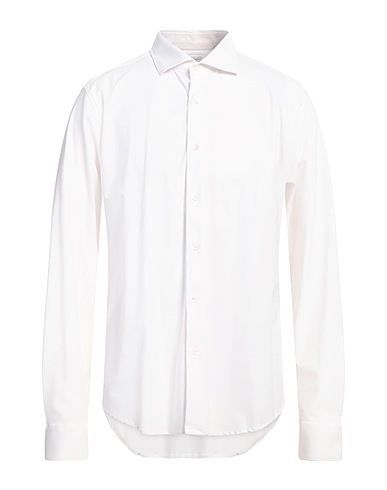 AGHO Solid color shirt White 76% Nylon, 24% Polyamide