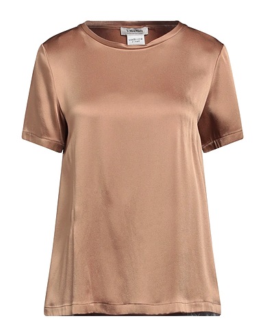 'S MAX MARA Top Light brown 64% Acetate, 36% Viscose