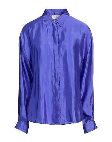 FORTE_FORTE Solid colour shirts & blouses Purple 60% Silk, 40% Polyamide