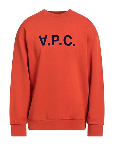 A.P.C. Sweatshirt Rust 100% Cotton