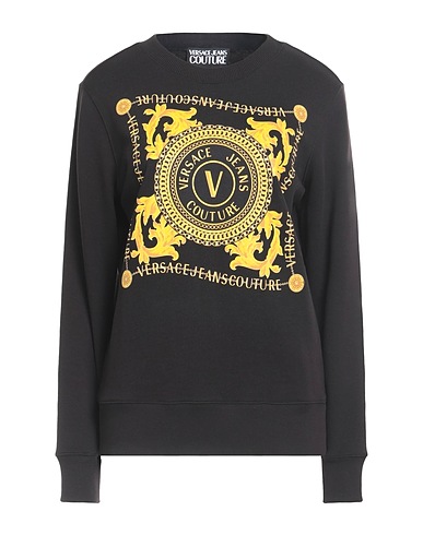VERSACE JEANS COUTURE Sweatshirt Black 100% Cotton