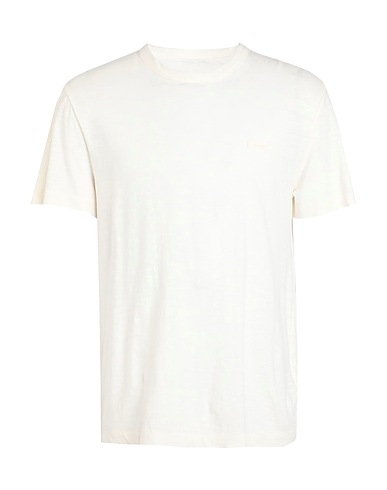 CALVIN KLEIN T-shirt Avorio 75% Cotone, 25% Lino