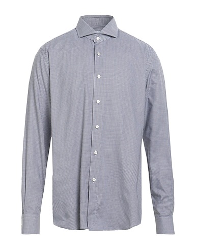 XACUS Patterned shirt Midnight blue 100% Cotton