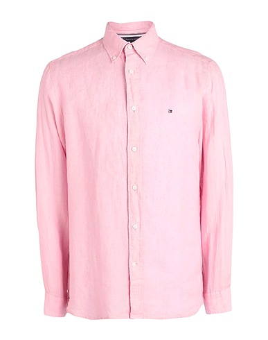 TOMMY HILFIGER Linen shirt Pink 100% Linen