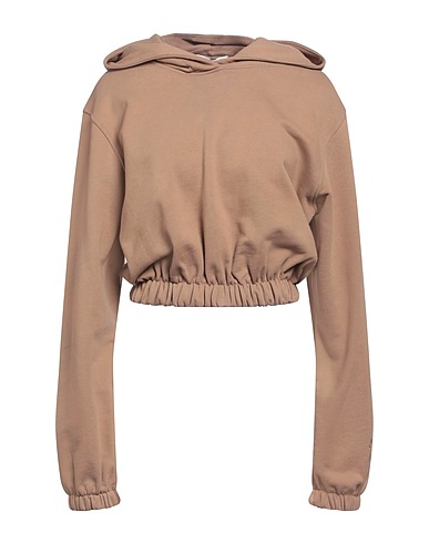HINNOMINATE Hooded sweatshirt Brown 100% Cotton, Elastane