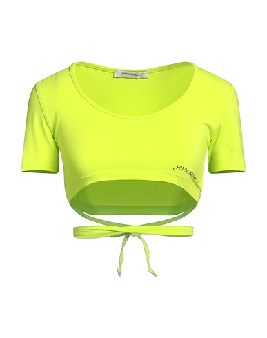 HINNOMINATE Haut court Vert lime 92% Coton, 8% Élasthanne