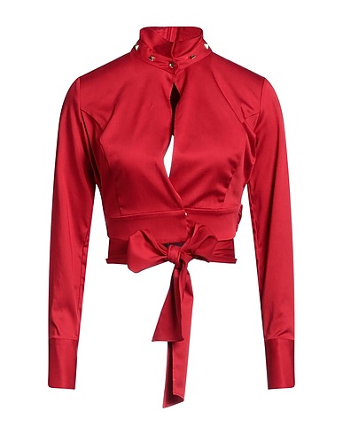 ELISABETTA FRANCHI Shirts Brick red 96% Lycra®, 4% Elastane