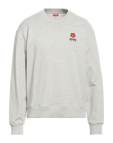KENZO Sweatshirt Light grey 100% Cotton, Elastane