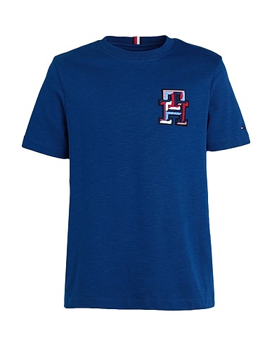 TOMMY HILFIGER T-shirt Bright blue 100% Cotton