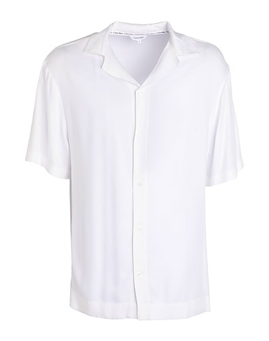 CALVIN KLEIN Shirts White 100% Viscose
