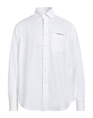 PALM ANGELS Solid color shirt White 100% Cotton