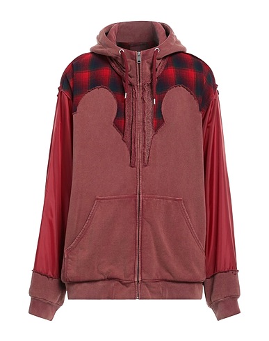 MAISON MARGIELA Hooded sweatshirt Brick 100% Cotton, Wool