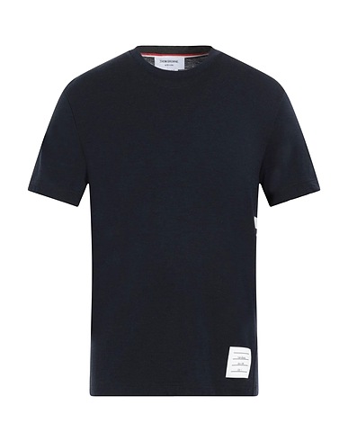 THOM BROWNE T-shirt basique Bleu nuit 97% Laine, 3% Élasthanne