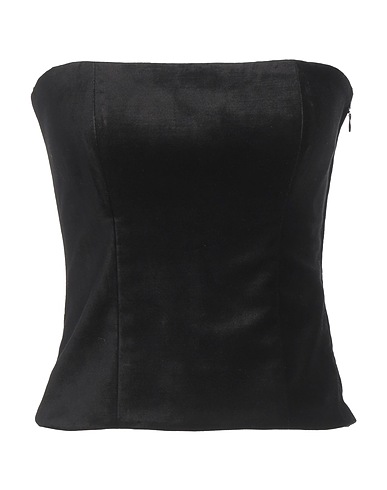 FORTE_FORTE Top Nero 58% Cotone, 40% Viscosa, 2% Elastan
