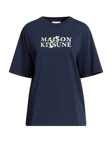 MAISON KITSUNÉ T-shirt Navy blue 100% Cotton