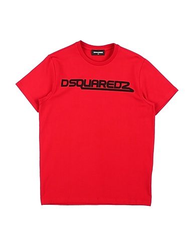 DSQUARED2 T-shirt Red 95% Cotton, 5% Elastane