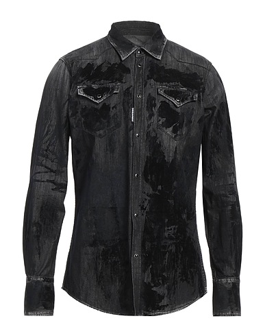 DSQUARED2 Denim shirt Black 100% Cotton