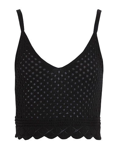 VERO MODA Top Black 100% Organic cotton