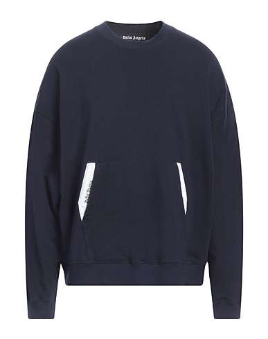 PALM ANGELS Sweatshirt Midnight blue 100% Cotton