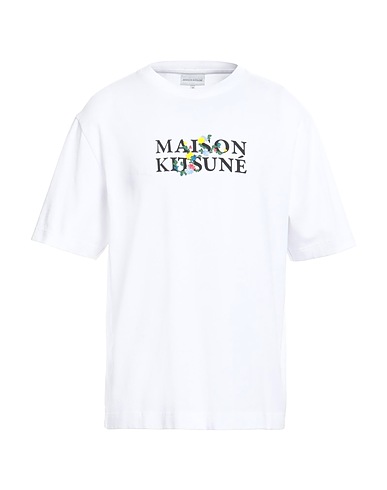 MAISON KITSUNÉ Ｔシャツ ホワイト コットン 100%
