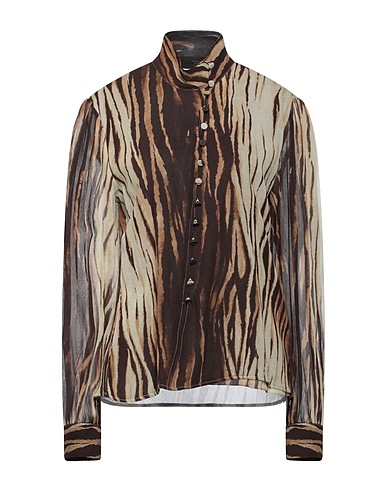 SHE'S Patterned shirts & blouses Brown 100% Viscose