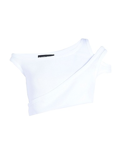 DAVID KOMA Top White 96% Cotton, 4% Elastane