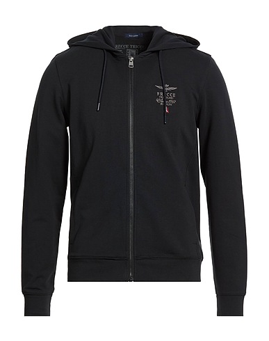 AERONAUTICA MILITARE Толстовка FRECCE TRICOLORI Чёрный 95% Хлопок, 5% Эластан