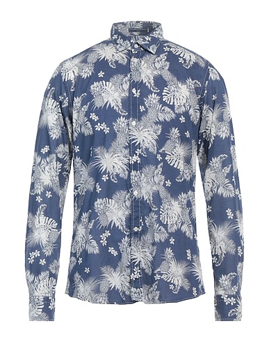 B.D.BAGGIES Patterned shirt Midnight blue 100% Cotton