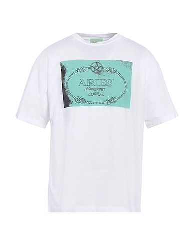 ARIES T-shirt White 100% Cotton