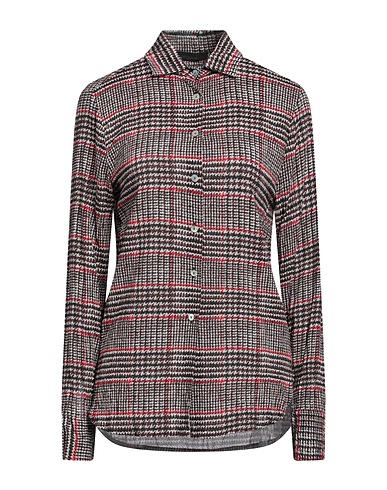 ARCHIVI TESSILI Milano Camicie  e bluse fantasia Cioccolato 97% Viscosa, 3% Elastan