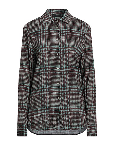 ARCHIVI TESSILI Milano Patterned shirts & blouses Turquoise 97% Viscose, 3% Elastane