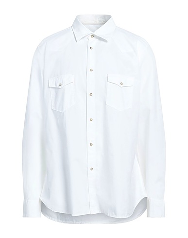 TINTORIA MATTEI 954 Solid color shirt White 100% Cotton