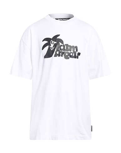 PALM ANGELS T-shirt Bianco 100% Cotone, Poliestere