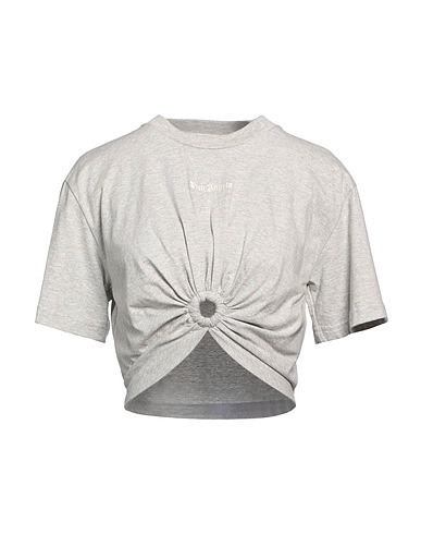 PALM ANGELS T-shirt Light grey 100% Cotton, Polyester