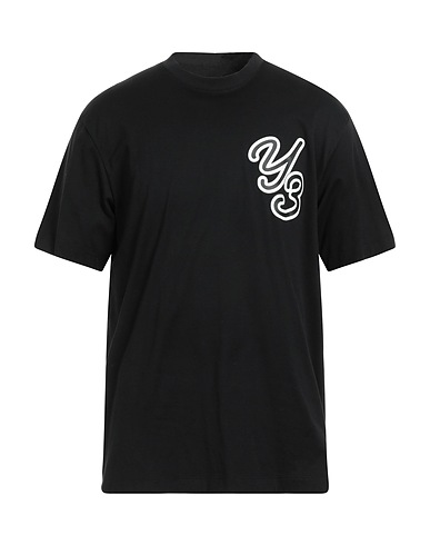 Y-3 T-shirt Black 100% Cotton, Elastane