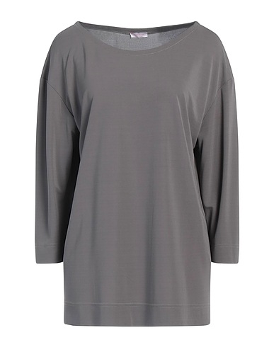 ROSSOPURO Basic T-Shirt Grey 100% Viscose