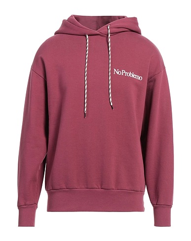 ARIES Hooded track jacket  Burgundy 100% Cotton