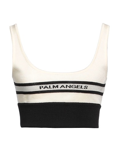 PALM ANGELS Top Ivory 100% Wool