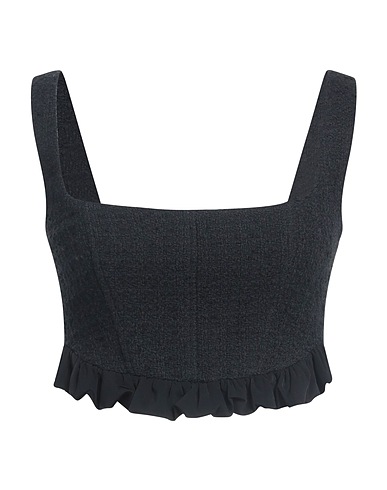PINKO Top Nero 55% Cotone, 28% Acrilico, 12% Poliestere, 4% Lana, 1% Viscosa