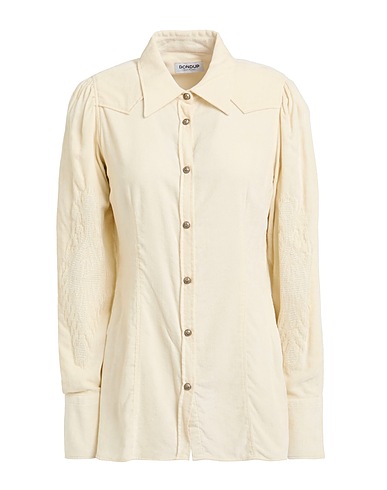DONDUP Solid colour shirts & blouses Ivory 75% Viscose, 25% Polyamide